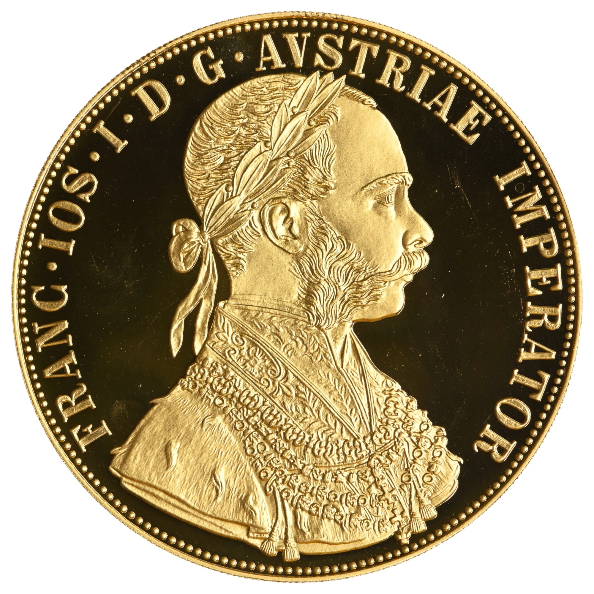 4 Ducati 1915 - Franz Joseph I - Austria - moneda aur - rebatere